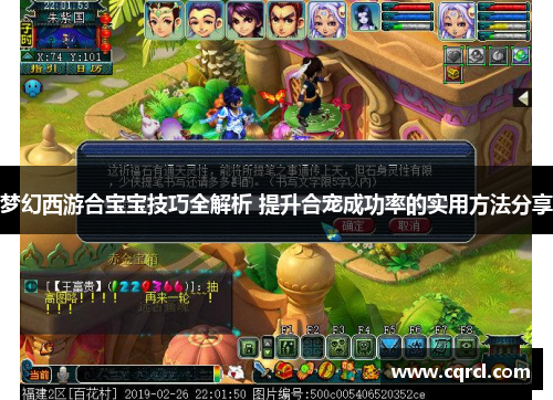 梦幻西游合宝宝技巧全解析 提升合宠成功率的实用方法分享